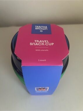 Tabitha Travel Snack Cup in Blue and Green